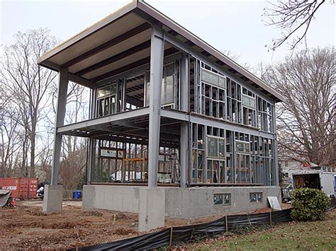 metal construion house|houses built with steel framing.